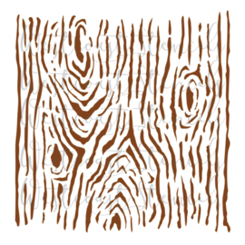 wood grid Stencil