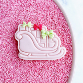 Kerst slee stempel & cookie cutter - 2 delig