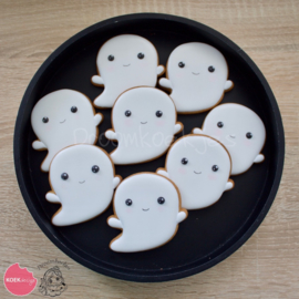 Ghost couple halloween cookie cutters 2 pieces