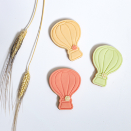 luchtballon stempel  & cookie cutter - 2 delig