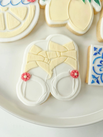 Baby - Meisjes sandaaltje & cookie cutter "oh my cookie"