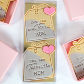 Theezakje 1 stempel & cookie cutter 3-delig