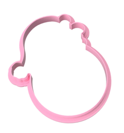 kerstbal met beertje cookie cutter 9 cm