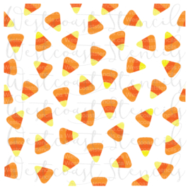 Candy corn 3 layer cookie stencil