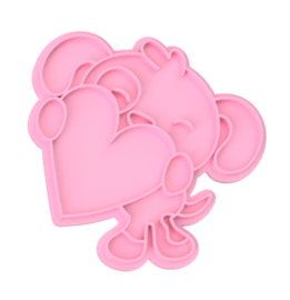 Puppy love stempel & cookie cutter - 2 delig