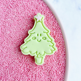 Kerstboompje #  stempel & cookie cutter - 2 delig