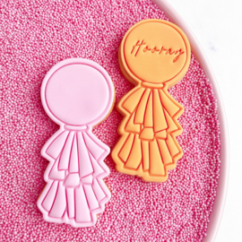 Party ballon stempel  & cookie cutter - 2 delig