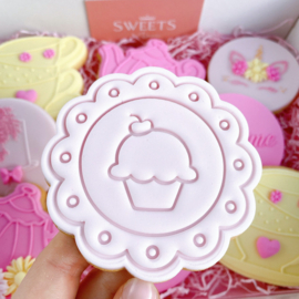 Sweet stempel & cookie cutter 2 delig