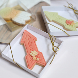 Love pijl stempel & cookie cutter (2 delig)