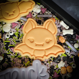 vleermuis # stempel & cookie cutter - 2 delig