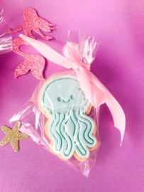 Jelly fish stempel & cookie cutter - 2 delig