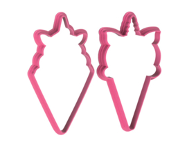 Unicorn ice dubbel cookie cutters