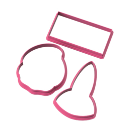 Oogschaduw cookie cutter & hulp stencil