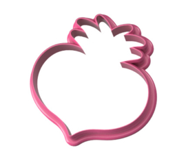 Ananas hartje cookie cutter