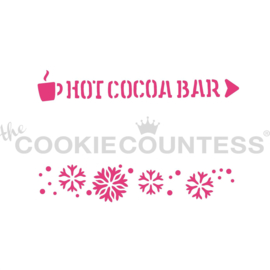 Cookie Stick Stencil - Hot Cocoa Bar Sign