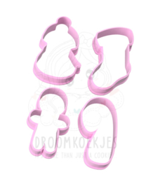 Kerst #  4 delig cookie cutters