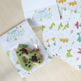 Inlay happy B-day dino