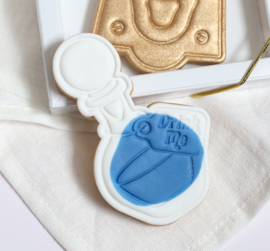 Drink me - stempel  & cookie cutter - 2 delig