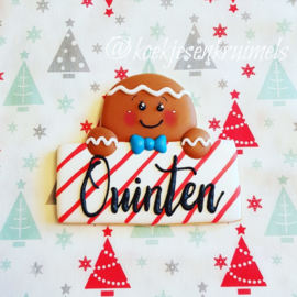 Gingerbread plaque cookie cutter