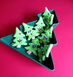 Kerstboom schuin cookie cutter