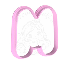 Chubby letter cookie cutter