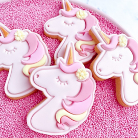 Unicorn stempel  & cookie cutter - 2 delig