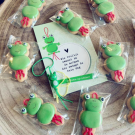 Geluks popje 3 kikker cookie cutter & kaartje(S)