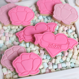Hart MOM stempel & cookie cutter - 2 delig