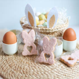 Haasje met hartje cookie cutter
