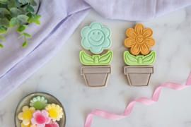 Bloemen set stempels & cookie cutters - 6 delig