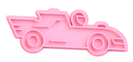 race auto stempel  & cookie cutter - 2 delig