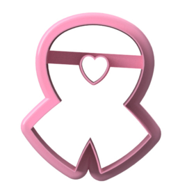 Pink ribon # 8 cm cookie cutter