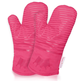 Perfect Oven Mitt Heat Resistant Silicone Grip with Soft Cotton