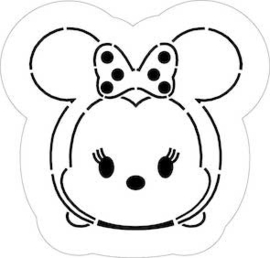 Tsum tsum mouse 2 delig  cookie cutter & hulp stencil