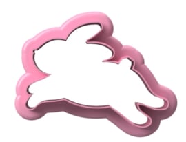 rennende haas cookie cutter