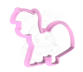Pony paars 2  cookie cutter