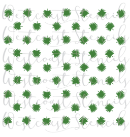 Palm leave background cookie stencil