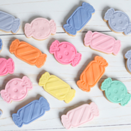 Snoepjes stempels & cookie cutters 4 delig