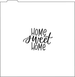 Home sweet home cookie stencil