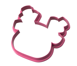 Rendier hoofd cookie cutter