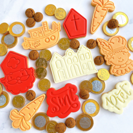 SINT letters cookie stempel & cookie cutter - 2 delig