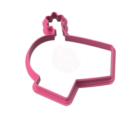 Circus kanon cookie cutter & stencil