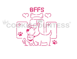Best Friends Fur Ever House - 4-delige stencil