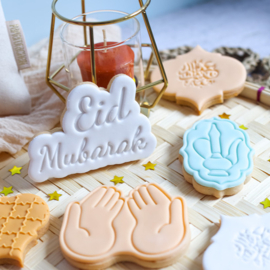 Eid Mubarak stempel & cookie cutter - 2 - delig