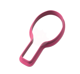 Haarborstel / tennisracket cookie cutter