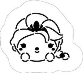 Tsum tsum Elsa cookie cutter & hulp stencil