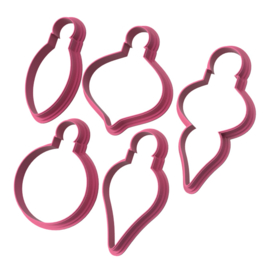 Kerstballen set  cookie cutter