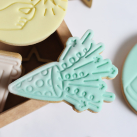 Feest confetti stempel & cookie cutter 2-delig