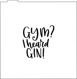 Gin - cookie stencil
