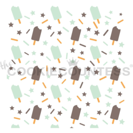 Popsicles 3 Piece Pattern Stencil